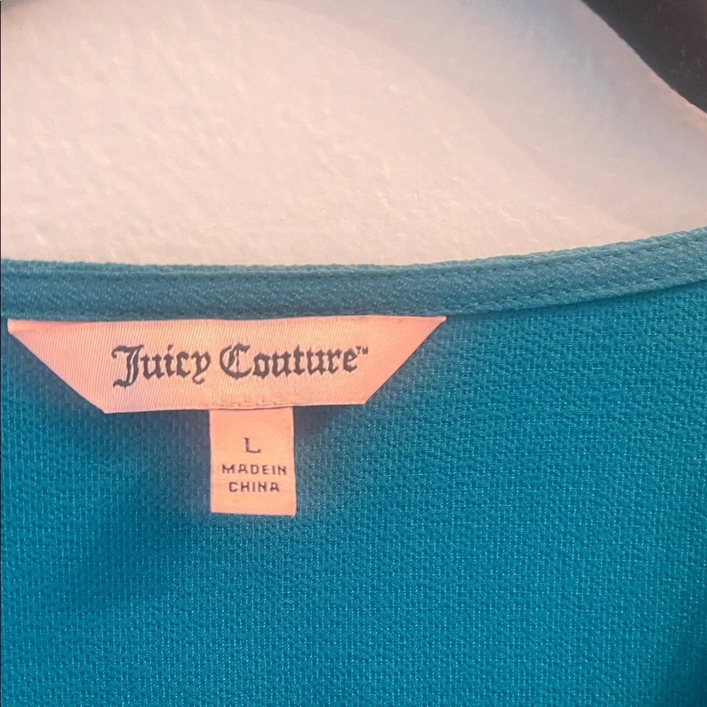 Juicy Teal V-Neck Women's Top